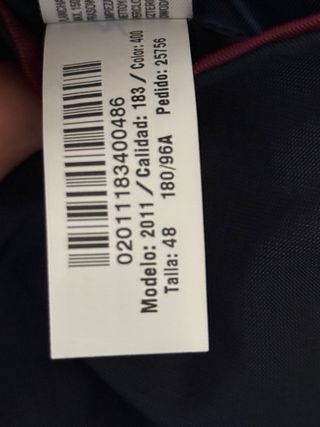 Traje Massimo Dutti, lana seda, azul marino