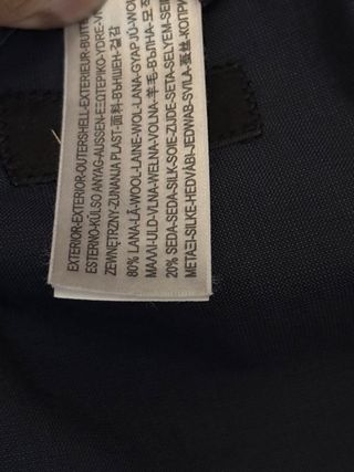 Traje Massimo Dutti, lana seda, azul marino