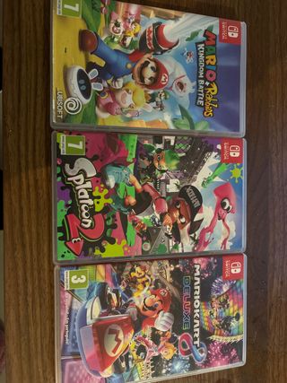 Pack 3 videojuegos nintendo switch 