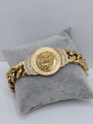 Pulsera León Greco Dorada