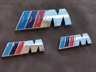 Bmw M Power Emblema Maletero mas 2 Logos Laterales