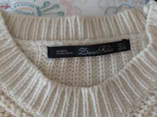 Jersey de lana beige. Talla S