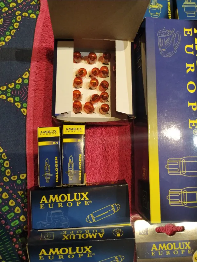 Lote bombillas amolux d2s w5w ambar h1  led w5w