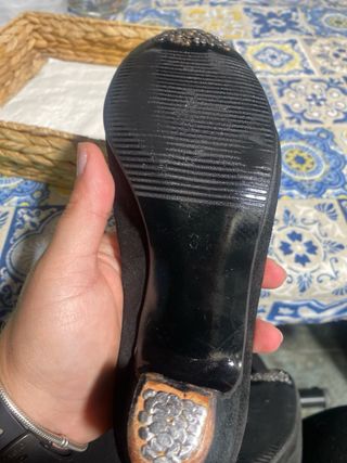 Zapatos para baile flamenco negros