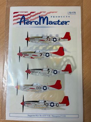 Regalo Calcas P-51 INCOMPLETA 1/72