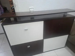 Scarpiera Ikea 120/91/25 bianca e marrone





