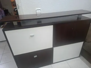 Scarpiera Ikea 120/91/25 bianca e marrone





