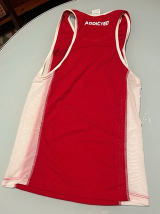 Camiseta tirantes Addicted Roja y Blanca