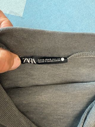 Zara CAMISETA PERKINS TRES CUARTOS gris oscuro