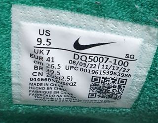 Nike Air Force 1 Sculpt T41 Verde Blanco