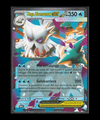 Carta Pokémon TCG "Mega Abomasnow EX HOLO 036" MEG