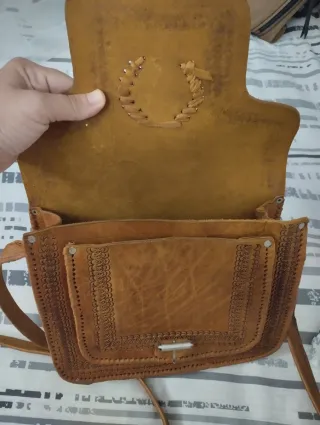 Bolso piel estilo oriental