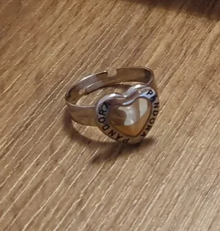 Anillo Pandora Corazón Ajustable
