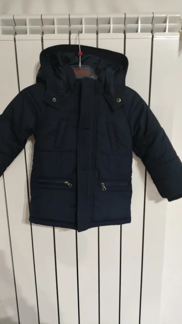 Giubbotto blu con cappuccio original marines