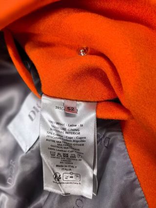 Chaqueta Dior Bomber Naranja y Marrón