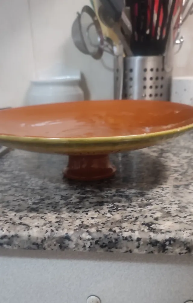 Plato cerámica para girar tortillas