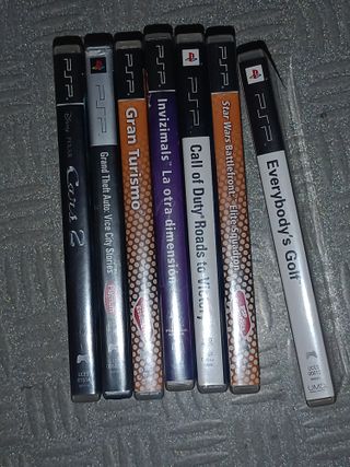 Lote 7 Juegos PSP: Invizimals, Call of Duty, Star 