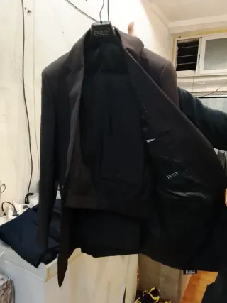 Traje de vestir Puere negro/marrón