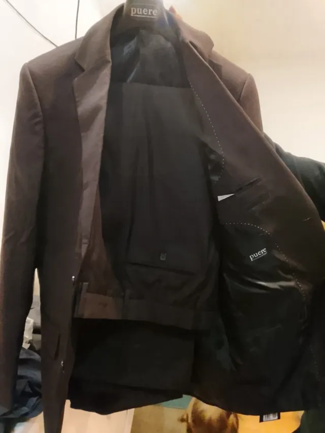 Traje de vestir Puere negro/marrón