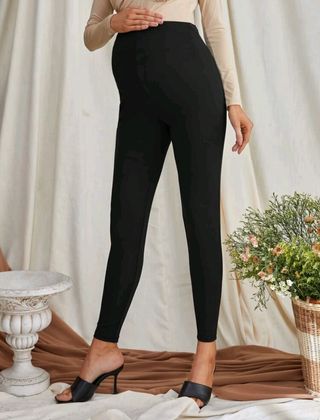 Leggings premamá negros talla M