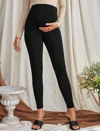 Leggings premamá negros talla M