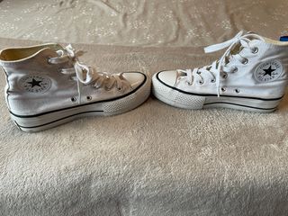 Converse altas blancas