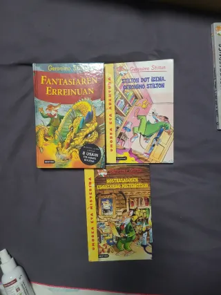 Lote 3 Libros Geronimo Stilton (Euskera)