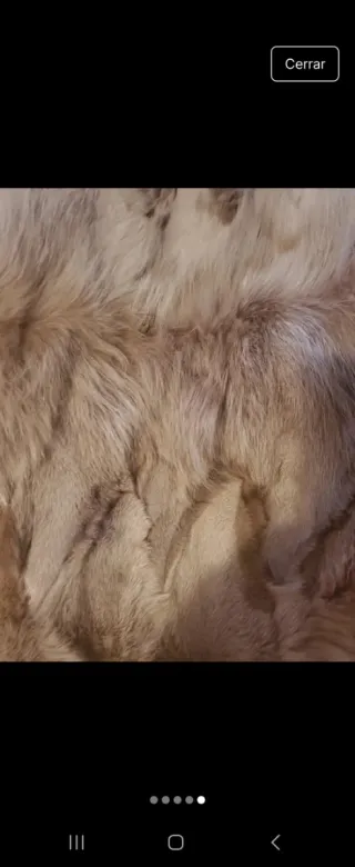 Chaleco pelo zorro...es de patas de zorro  cremall