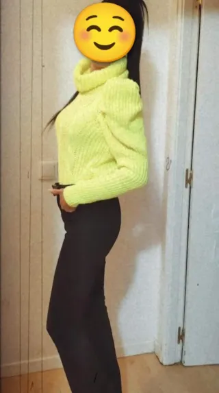 Jersey punto fosforito manga abullonada