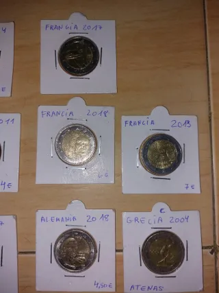 Monedas 2 Euros Conmemorativas (Alemania, Italia,