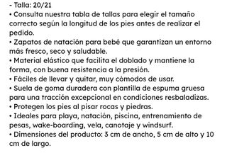 Zapatillas agua bebé flamencos T20/21 nuevas