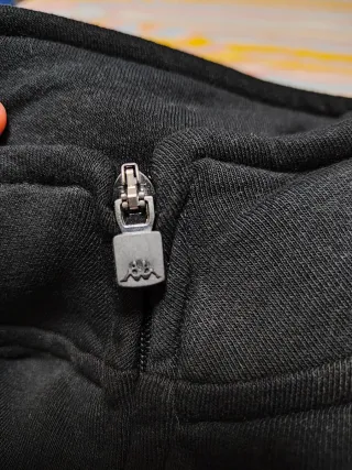 Felpa Kappa Nera Zip Uomo