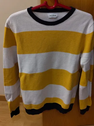 Jersey Pull&Bear rayas blanco y amarillo