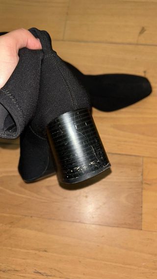 Botines negros tacón