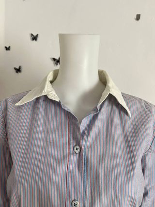 Camisa Vintage Clockhouse Talla XL Rayas