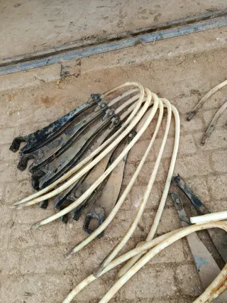 Soportes y palos sacudidores vendimiadora