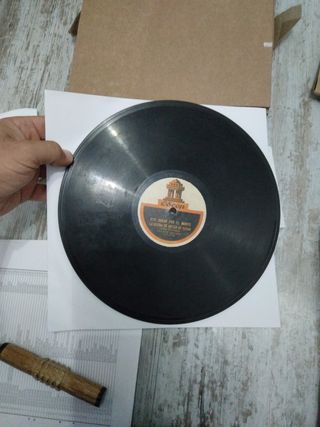 3 Discos de Pizarra Asturianos para Gramófono
