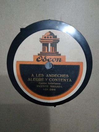 3 Discos de Pizarra Asturianos para Gramófono