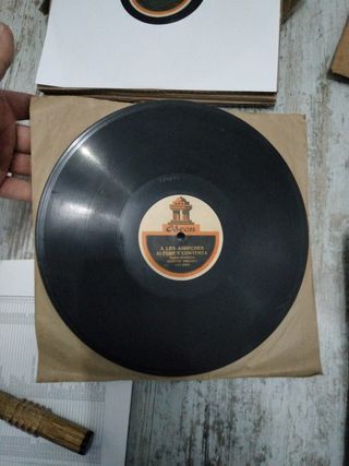 3 Discos de Pizarra Asturianos para Gramófono