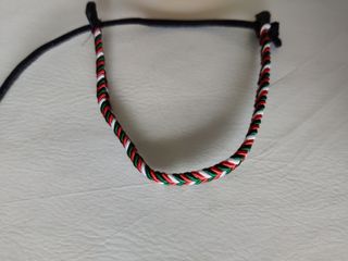Braccialetto tricolore Italia regolabile handmade