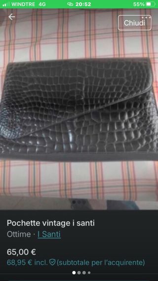 Pochette vintage I Santi nera