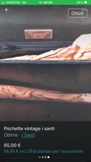 Pochette vintage I Santi nera