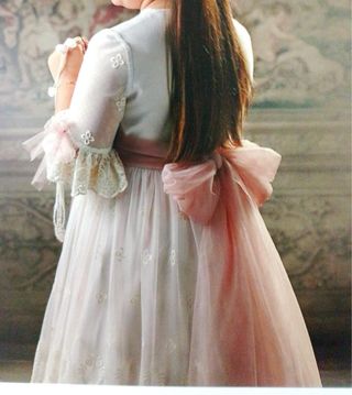 Traje de Comunión Blanco y Rosa negociable