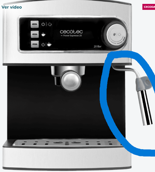 Tubo espumador Cecotec Power Espresso