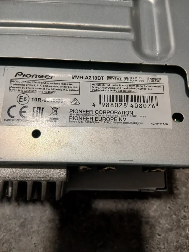 Radio PIONEER A210BT GPS Bluetooth