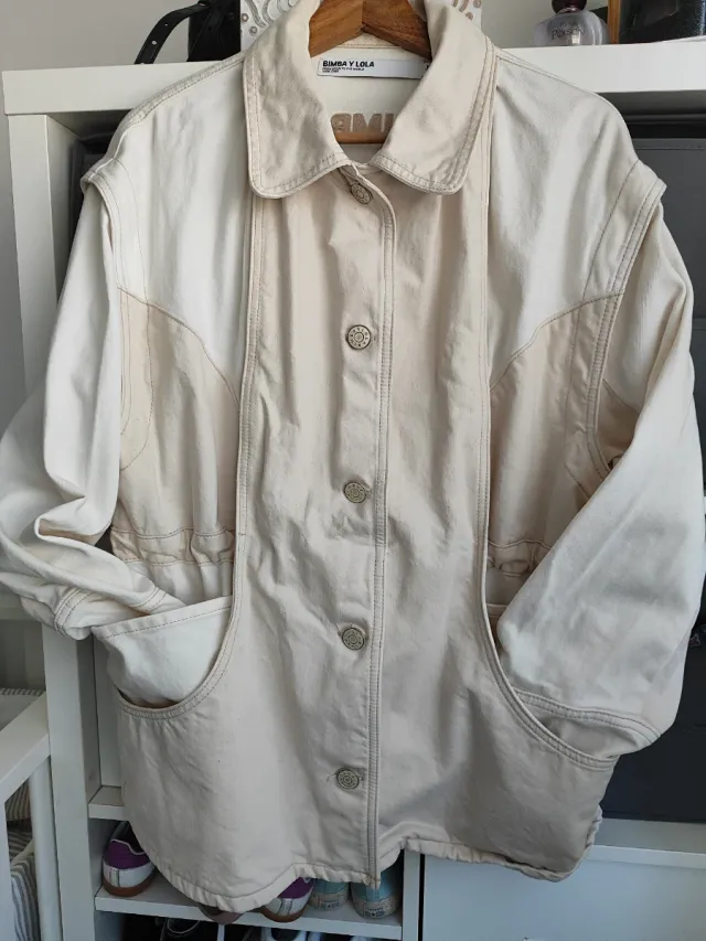 Chaqueta Bimba y Lola Beige/Blanca