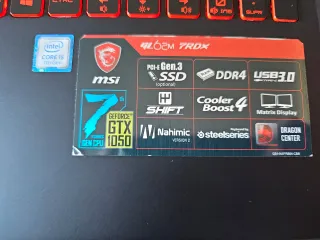 Portátil MSI GL62M 7RDX Gaming