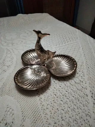 Entremesera Alpaca Plateada Pez