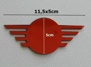 11,5x5,5cm Logo Capó o Maletero Mini Cooper One 
