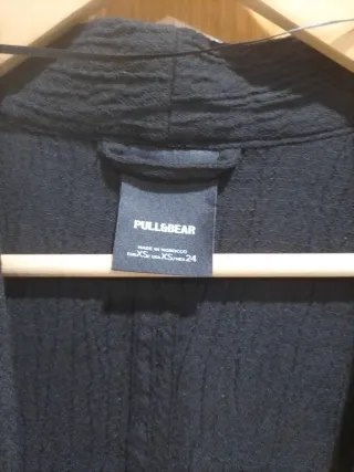 Chaqueta Kimono Negra Talla XS